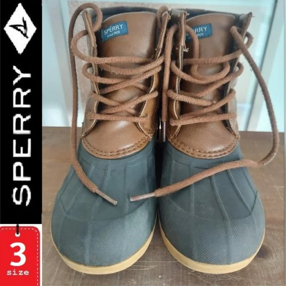 🎁 5/$25 Sperry duck boots, Port boots,  size 3M - Picture 1 of 12